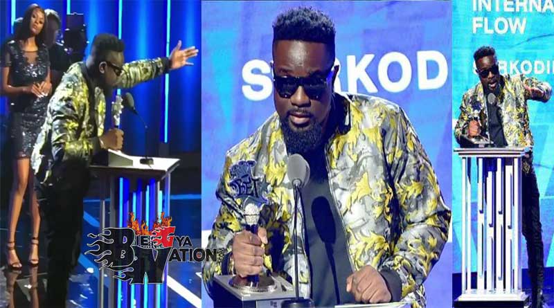 Sarkodie wins BET Best International Flow award, 2019 BET Hip Hop Awards.