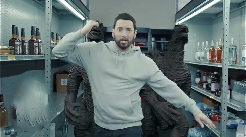 Eminem ft Juice WRLD Godzilla Music Video directed by Cole Bennett.