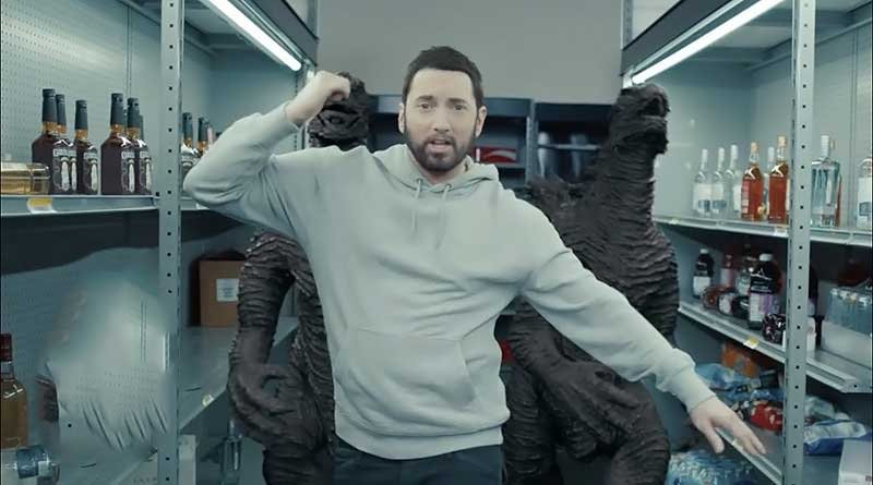 Eminem ft Juice WRLD Godzilla Music Video directed by Cole Bennett.