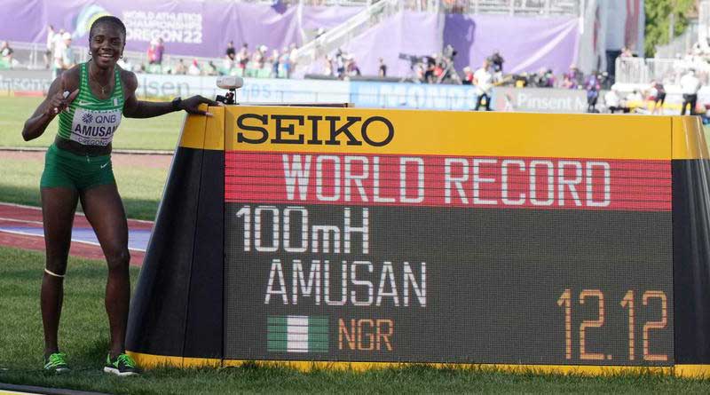Nigeria's Tobi Amusan breaks world record, makes history.