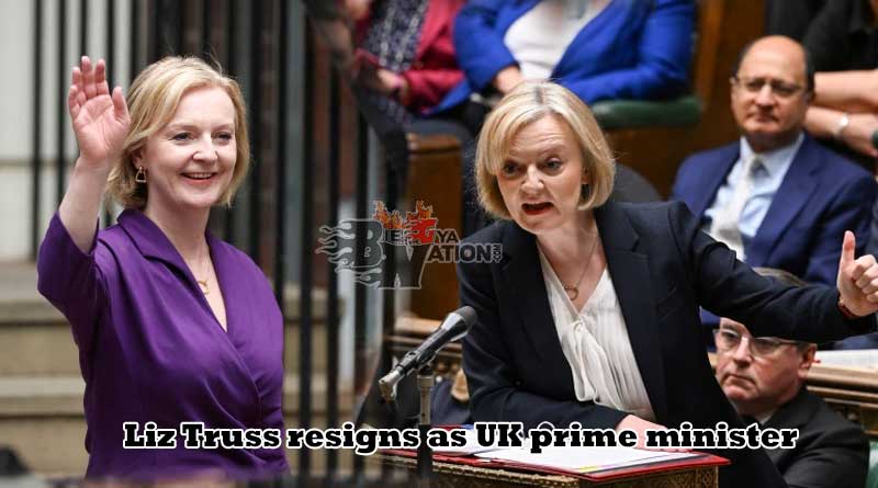 Liz Truss resigns as UK prime minister.