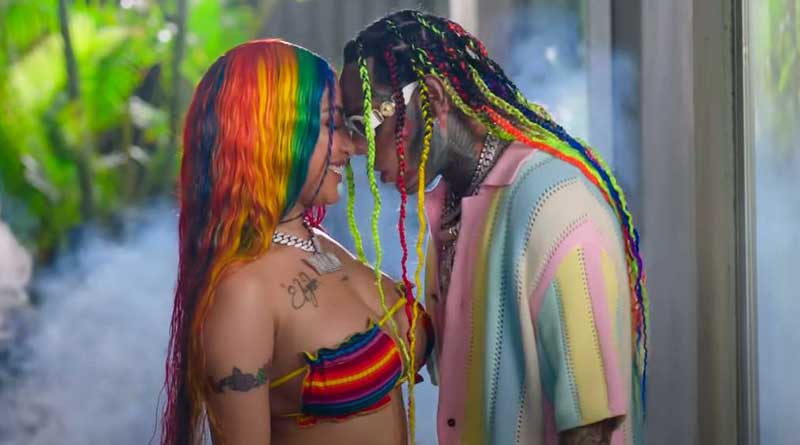 6ix9ine featuring Yailin La Mas Viral premiers Pa Ti