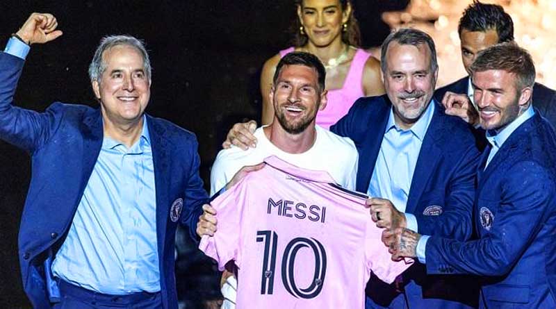 Lionel Messi unveiled by David Beckam at Inter Miami